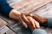 couple holding hands