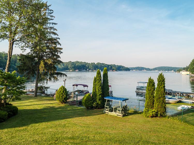 A Scenic view of Lake Hopatcong in Sussex County New Jersey